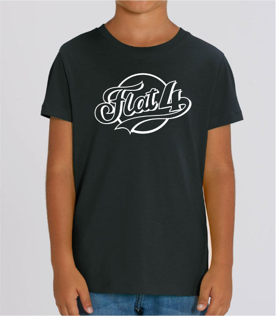 T-shirt Flat 4 line White Enfants