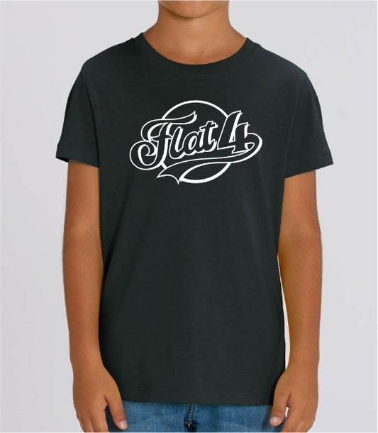 T-shirt Flat 4 line White Enfants